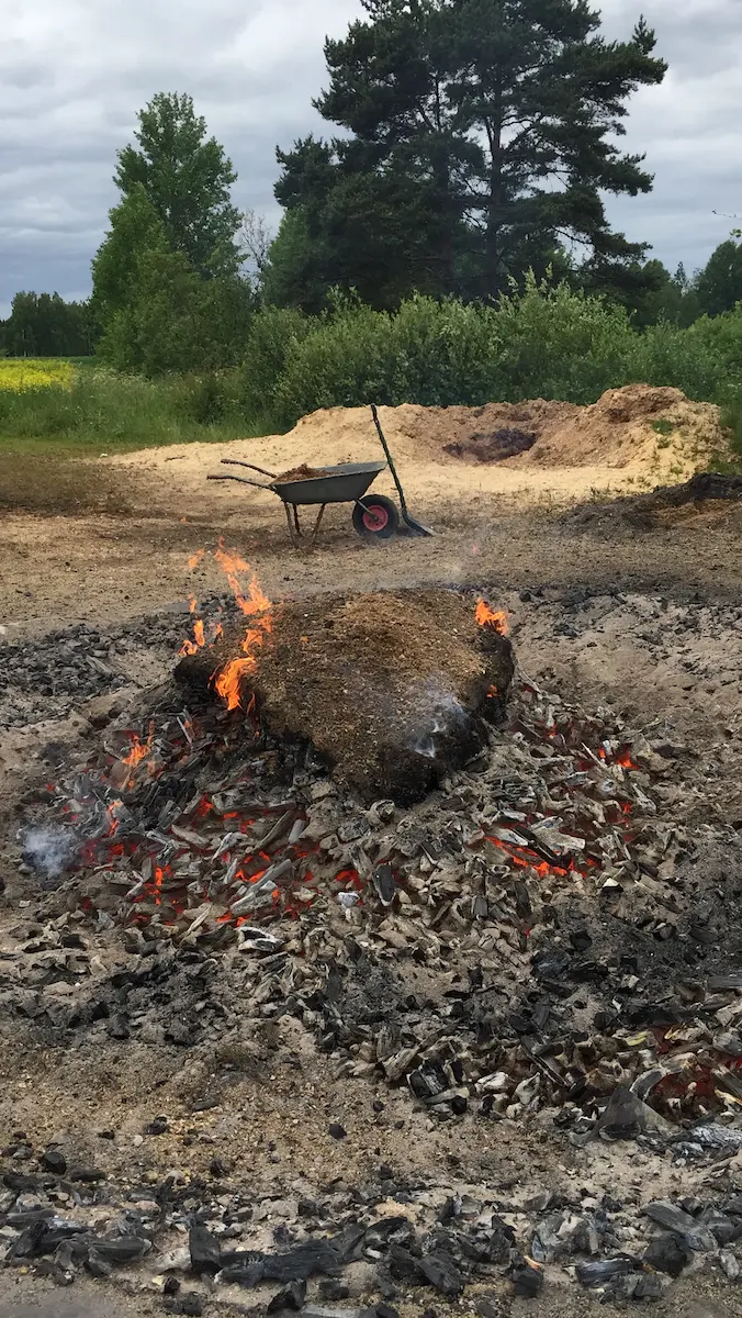 Tervahaudan polton loppuvaihe