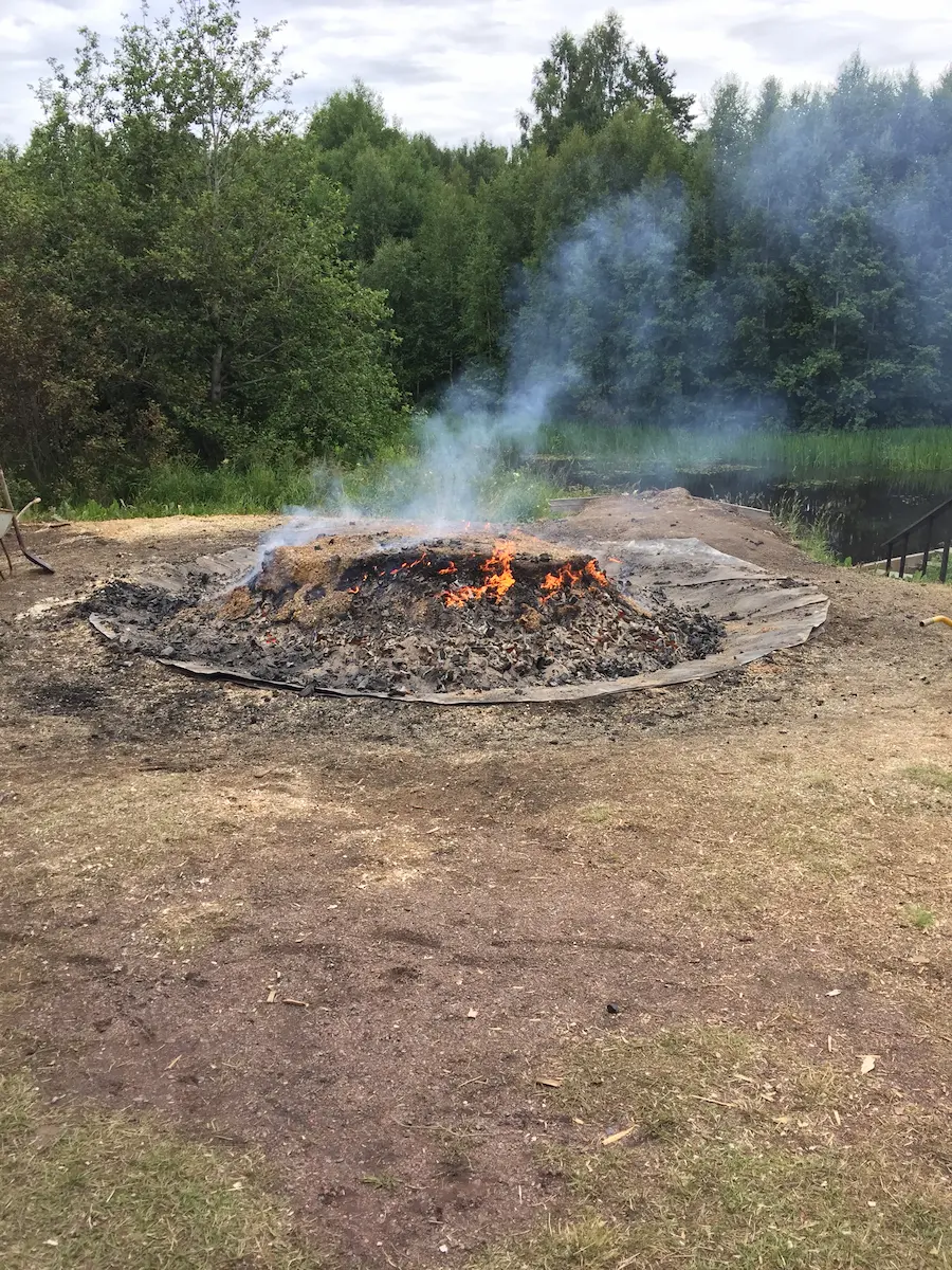 Tervahauta kytee hiljalleen