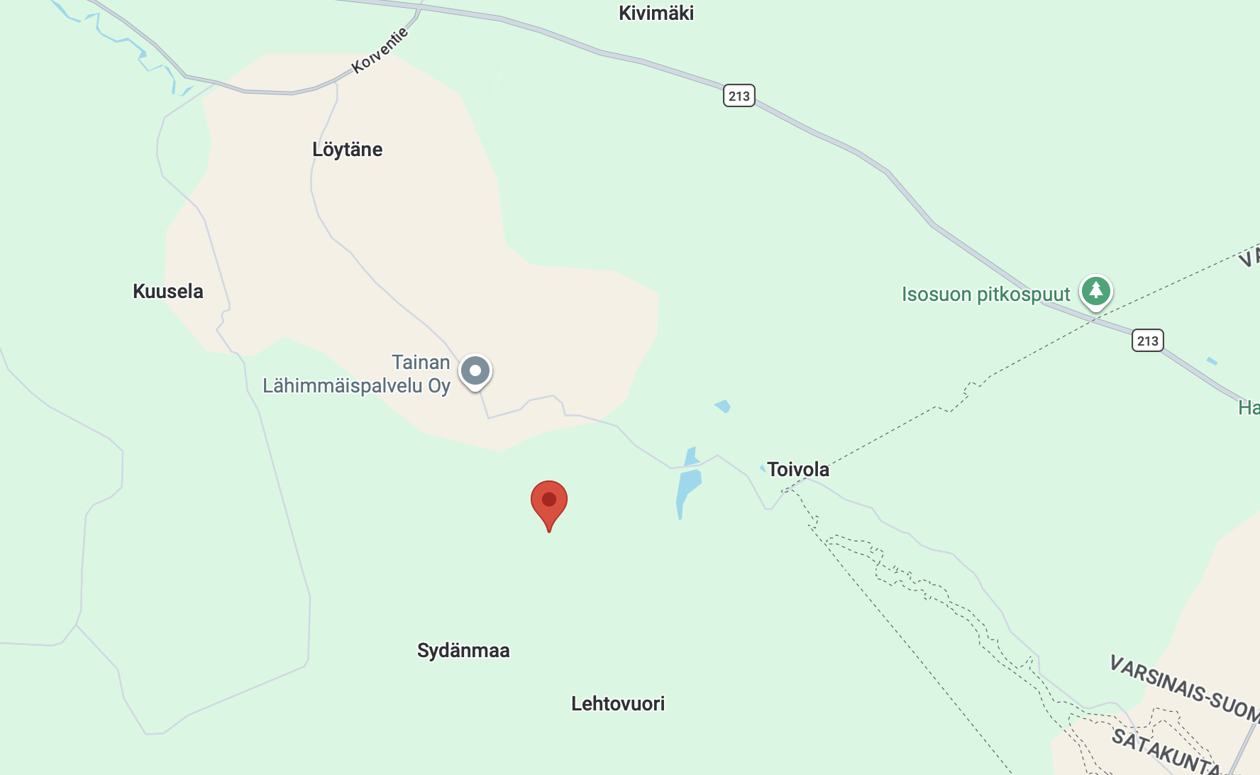 Sydänmaan kyläkeskus kartalla — Sydänmaantie 250, 27800 Säkylä